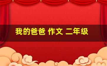 我的爸爸 作文 二年级